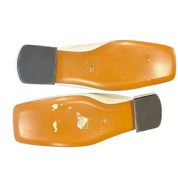 Frame Le Town Mule in White Leather NWOB Size 37/ or US 7 - Picture 5 of 6